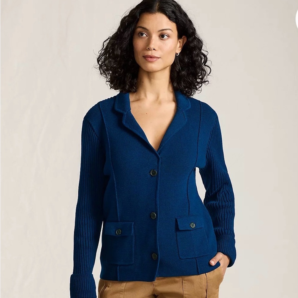 Lands' End Drifter Blazer Sweater NWT